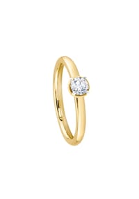 MONCARA - Damen Ring, 585er Gold, 1 Diamant ca. 0,30 Karat - Gelbgold