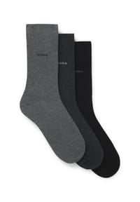 BOSS - Kurzsocken, 3er-Pack, uni, für Herren - 001 BLACK