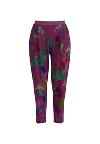 mey - Schlafanzug-Hose Cosmic Garden, Gummibund, für Damen - 1808 CRUSHED BERRY