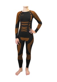 POLAR HUSKY® - Damen-Funktionsunterwäsche-Set Super Active Ride - Orange