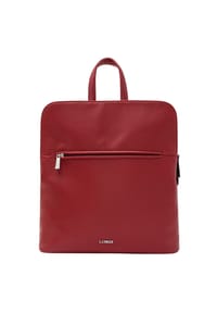 L.CREDI MELANIE - Cityrucksack, Magnetdruckknopf, Emblem, Damen - ROT