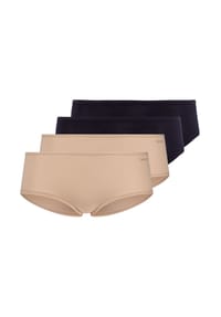 SKINY® - Damen Panties, 4er Pack - Advantage Cotton Stretch, Panty, Baumwoll-Stretch - Schwarz