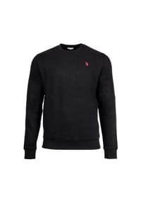 U.S. POLO ASSN. - Herren Sweatshirt - Fleece Brushed, Rundhals, Logo, Baumwoll-Mix - Beige