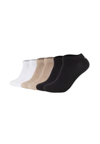 JOOP! - Unisex Sneakersocken, 6er Pack - Premium Essential Organic Cotton Sneaker, Logo, einfarbig - 2xWeiß/Schwarz