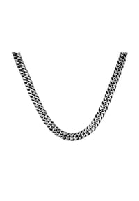 Adelia's - Adelia's Herren Edelstahl Panzerkette Halskette - silber