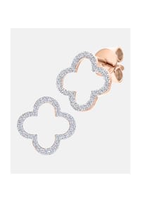 Diamant L'eternel - Ohrstecker, mit 0.1 ct Diamant, 375 Roségold - rose gold