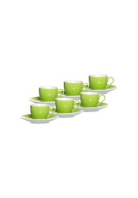 Ritzenhoff & Breker Espressotassen und -untertassen Doppio 80 ml 6er Set - DOPPIO - blau