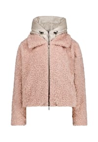 AMBER & JUNE - Felljacke, Stehkragen, für Damen - 1158 PEARL CREAM