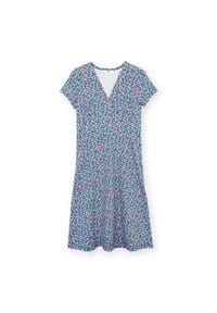 KITE - Damen Cheselbourne Jersey Kleid Little Blossom Bio-Baumwolle - blau