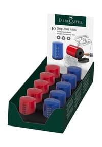 Faber-Castell - Einfachspitzdose "GRIP 2001" - BLAU/ROT