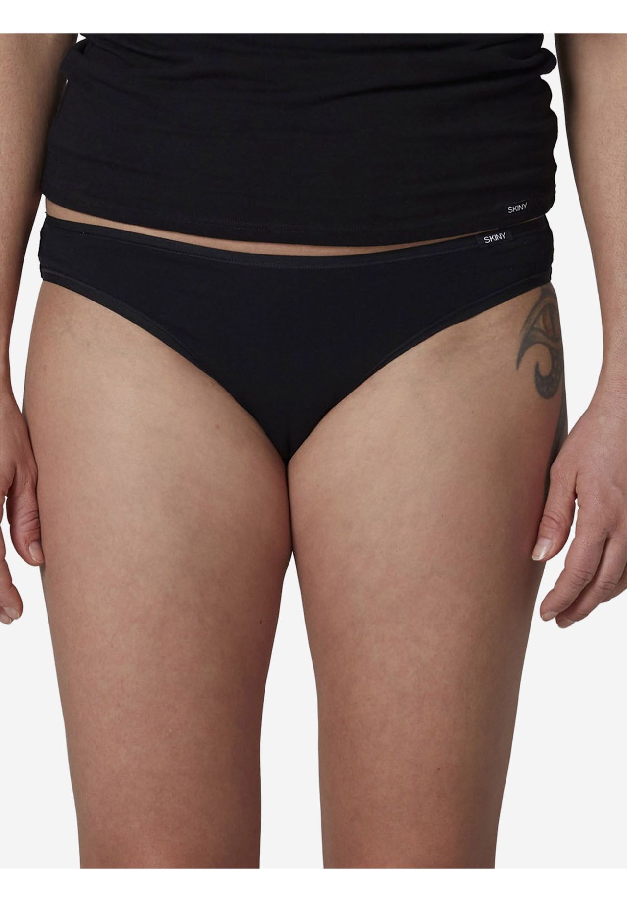 Skiny® Advantage Cotton Slips, 2Er-Pack, Label, FüR Damen, Schwarz, 44