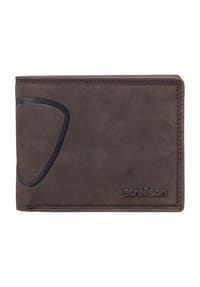 strellson - BAKER STREET Geldbörse, Querformat, Label-Prägung, für Herren - DUNKELBRAUN