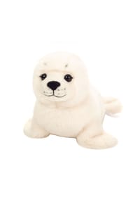HERMANN Teddy COLLECTION® - Kuscheltier Robbe, weiß, 25 cm - weiß