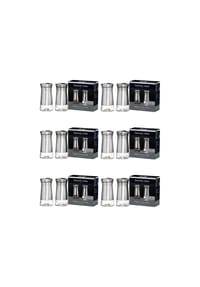 RitzenhoffAndBreker Salz- & Pfefferstreuer Basic 120 ml 12er Set transparent-silber - BASIC - transparent-silber