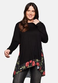 | floral sheego mit by Einsätzen JoeBrowns bedruckten Longshirt GALERIA