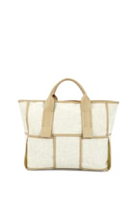 HARPA - Schultertasche WEIDA mit Leinen - BV23286 beige-natur