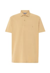 El Búho NOCTURNO® - Poloshirt für Herren, Kurzarm, Baumwolle - beige