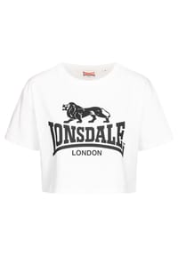 LONSDALE™ - Frauen T-Shirt Cropped GUTCH COMMON - Black/White