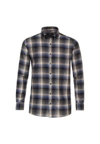 Casa Moda - Comfort Fit - Heren Vrijetijdshemd 1/2 arm met button down