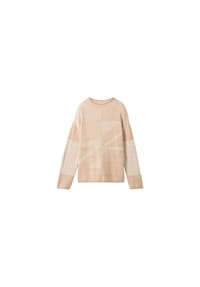 TOM TAILOR - Pullover - beige plaited structure knit