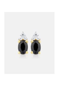 Diamant L'eternel - Ohrstecker, mit Saphir, 375 Gelbgold - gold