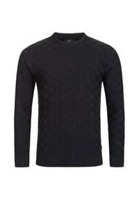 JEFF - Strickpullover Brembilla - Black