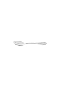 mulex® - Rococo 6-teiliges Esslöffel-Set aus hochwertigem 18/10-Edelstahl - Silber 19 x 4 cm