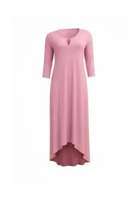 CAROLIN RICK - Jerseykleid Viskose wadenlang - Cognac