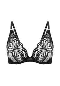 Aubade - Triangel-BH Ethnic Vibes, Stickerei, Anhänger, für Damen - BLACK