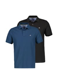 LERROS - Poloshirt 2er Pack Basic - blau / dunkelblau