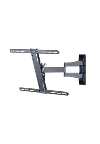 VCM. - Universal TV Wandhalterung 32-70 Zoll bis 30 kg | 20 Grad neigbar kippbar | 90 Grad schwenkbar | ausziehbar | VESA bis max. 600x400 | Halter Fernsehhalter Wasserwaage | Fernseh Halterung WS100 Slim - 