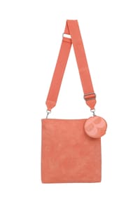 Fritzi aus Preußen - Schultertasche Brigitte x fritzi Special Ronja Cross mit abnehmbarem Anhänger - Warm Mandarin