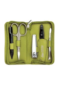 Erbe SOLINGEN® - Maniküre-Etui mit Reißverschluss, 5-tlg. - GRÜN