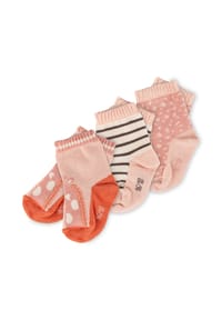 sigikid® - Sockenset 3er Savanne ,  für Kinder - Rosa/Rost-Orange