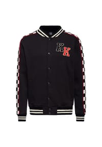 KING KEROSIN - Collegejacke Ärmel mit Checkerboard-Streifen Los Angeles Supply Co. - schwarz