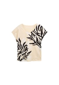 TOM TAILOR plus - T-Shirt, Baumwolle, für Damen - 37762 CHAMPAGNE