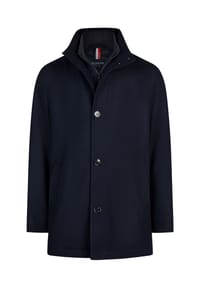 HECHTER PARIS - Jacke Modern Fit mit Stehkragen und Knopfleiste - Schwarz