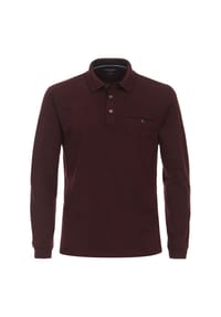 CASAMODA - Herren Polo-Shirt Langarm gestreift - 337 337 GRUEN