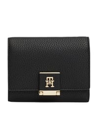 TOMMY HILFIGER TH HER - Brieftasche, Emblem, Zierschnalle, für Damen - BDS BLACK