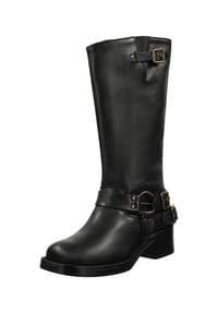 Felmini - Glattleder Stiefel - Schwarz