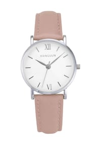 MANGUUN - Damen Armbanduhr "37140" - ROSA/SILBER