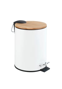 WENKO® - Kosmetik-Treteimer "Tortona", 3 l  - WEISS MATT