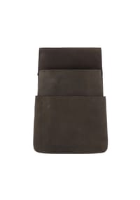 Alassio® - Gürteltasche Leder 10 cm für Kellnerbörsen - grau