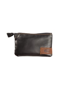 camel active - CALIFORNIA Schlüsseletui "California", Logoprägung, Reißverschluss - 60 SCHWARZ