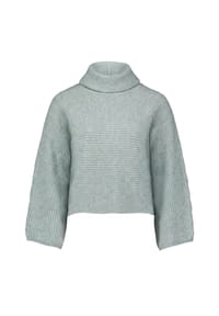 zero - Strickpullover mit Fledermausärmeln - Beige Melange