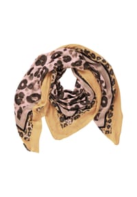 BETTY BARCLAY - Tuch mit Aufdruck - Taupe/Yellow