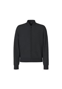 JOOP! - Herren Sweatjacke mit Stehkragen - Barton, Allover-Logo, Reißverschluss - Schwarz