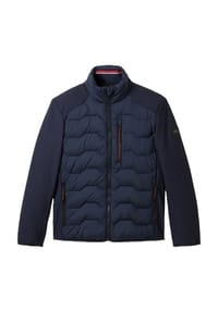 TOM TAILOR - Steppjacke, Stehkragen, Logo-Patch, für Herren - 28128 STORMY TEAL