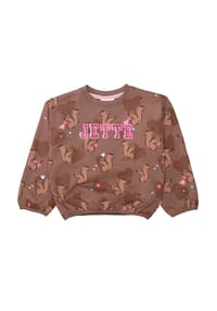 JETTE - Sweatshirt, Elastikbündchen, für Kinder - PEANUT AOP