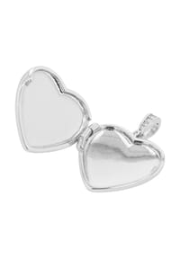 Adelia's Heart Collection - Anhänger – Medaillon Medaillon aus 925 Silber mit Zirkonia - silber